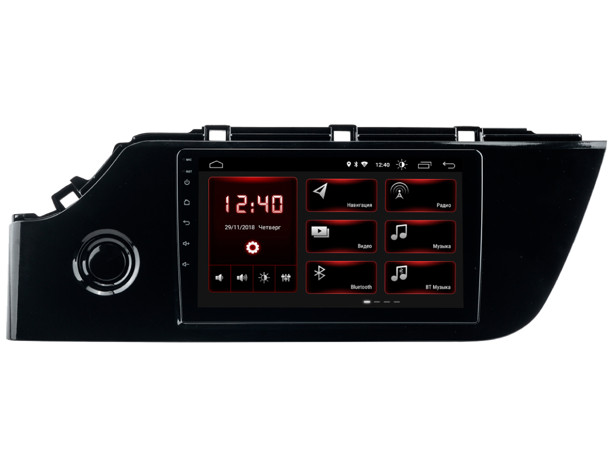 INCAR DTA-1812 (ШГУ KIA Rio 20+) Автомобильный мультимедийный центр Android 8.1/1280*720 BT QLED