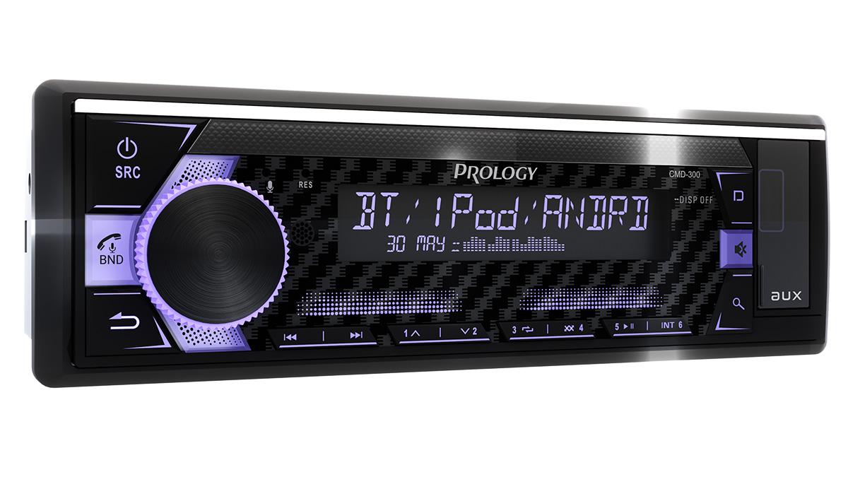 PROLOGY CMD-300 MP3/CD/AM/FM-ресивер,Встроенный аудиопроцессор DSP