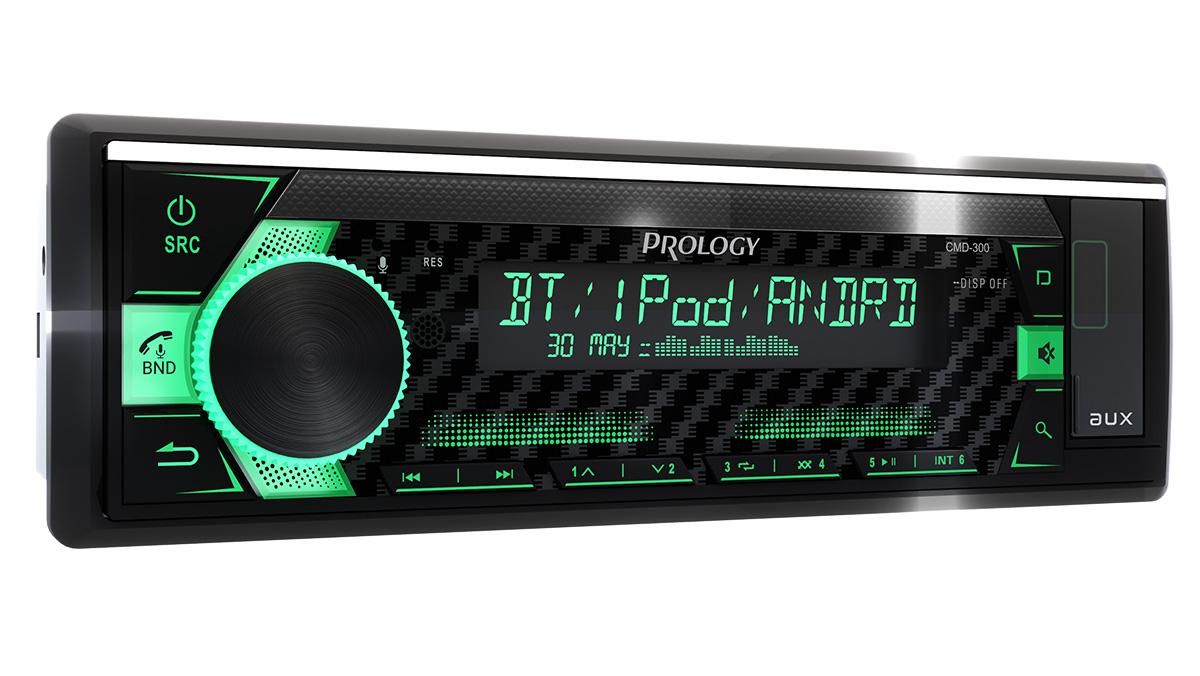 PROLOGY CMD-300 MP3/CD/AM/FM-ресивер,Встроенный аудиопроцессор DSP
