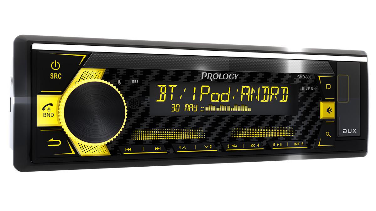 PROLOGY CMD-300 MP3/CD/AM/FM-ресивер,Встроенный аудиопроцессор DSP