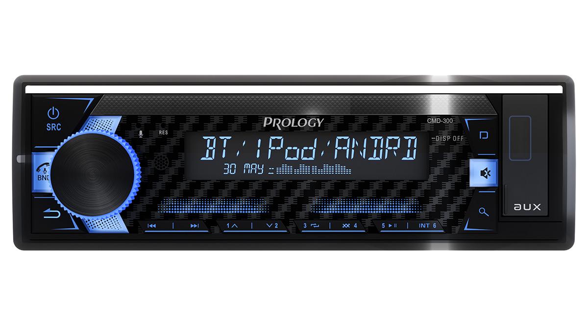 PROLOGY CMD-300 MP3/CD/AM/FM-ресивер,Встроенный аудиопроцессор DSP
