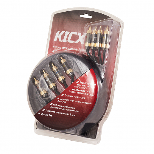 Кабель межблочный, Kicx  RCA-06
