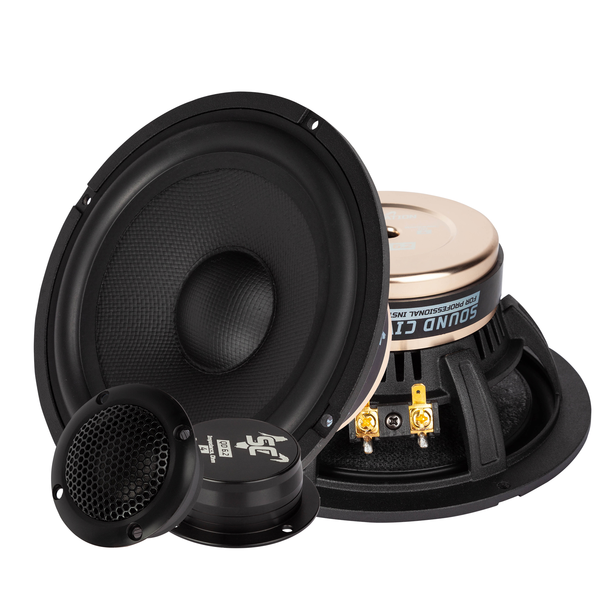 Комплект 2х полосной компонентной акустики Sound Civilization QD 6.2, ТМ "Kicx"